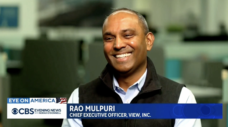 View Inc. CBSNews RAO MULPURI CEO